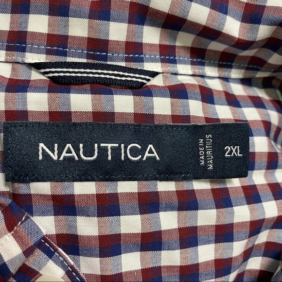 Nautica‎ Western Shirt Size 2xl Plaid button down mens shirt - Picture 3 of 6